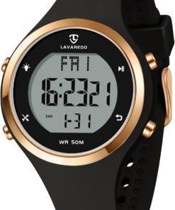 Digital Watch Womens Outdoor Sport with Alarm/Calendar/Stopwatch/Chronograph/Back Light, Gifts for Women