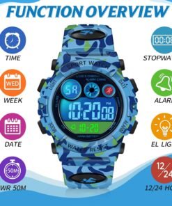 Watch Digital Outdoor Sport Waterproof Boys Watches