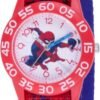 MARVEL Spider-Man Kids’ Plastic Time Teacher Analog Quartz Nylon Strap Watch