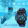 Kids Sports Watch Waterproof Boys Multi-Function Digital Wristwatch LED Alarm Stopwatch